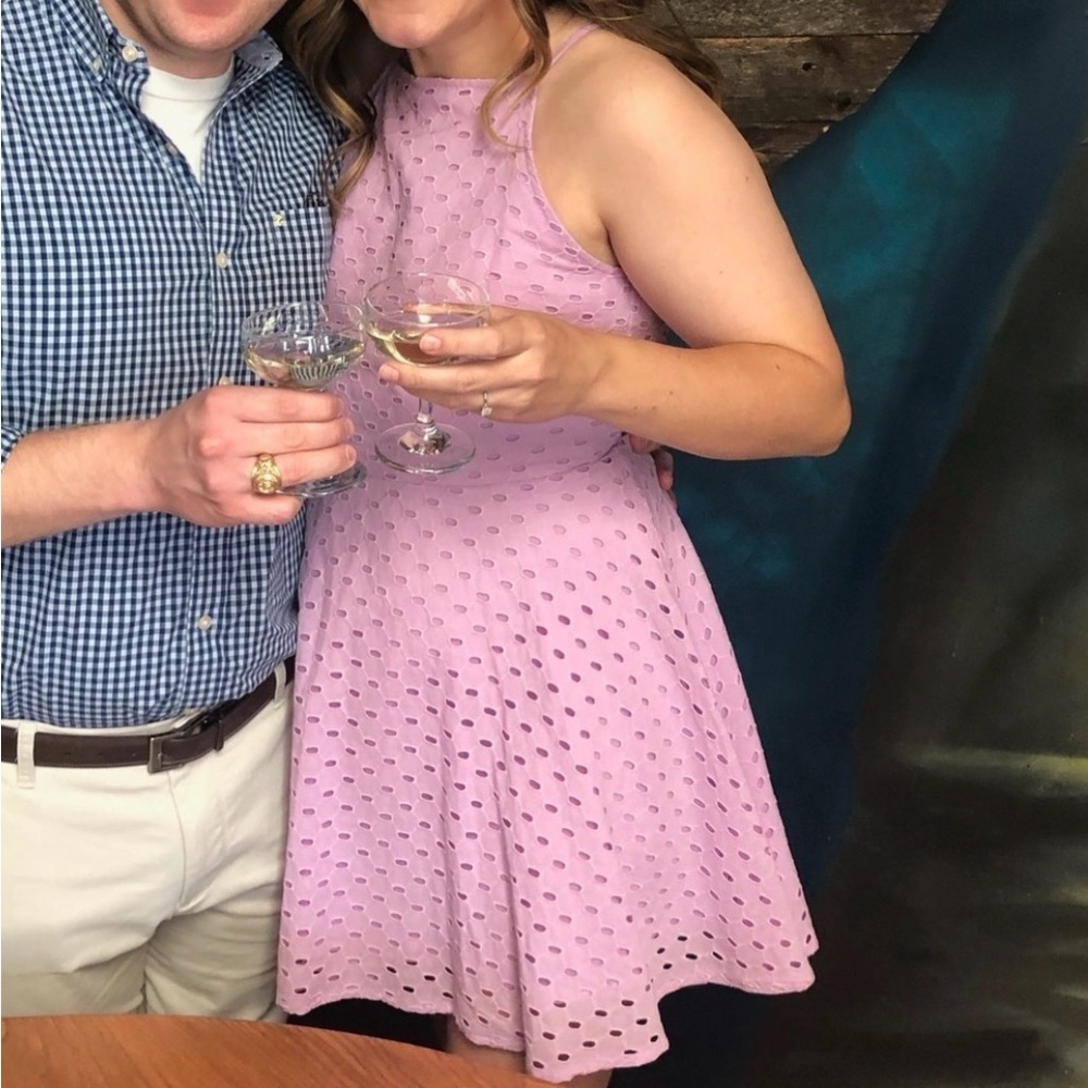 Purple Eyelet Sundress